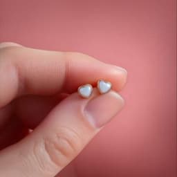 DIY Breast milk Box – Set: Necklace "Sweetheart" + Heart Earrings - thumbnail 4